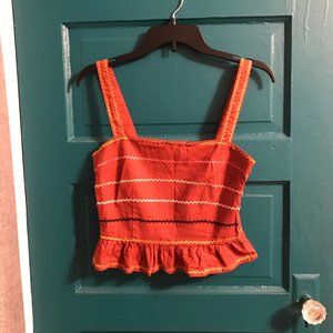 Crop Patterned Tank Top